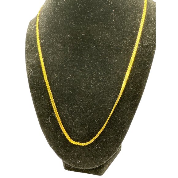 24 inch Goldtone Serpentine Chain Necklace - Picture 2 of 4